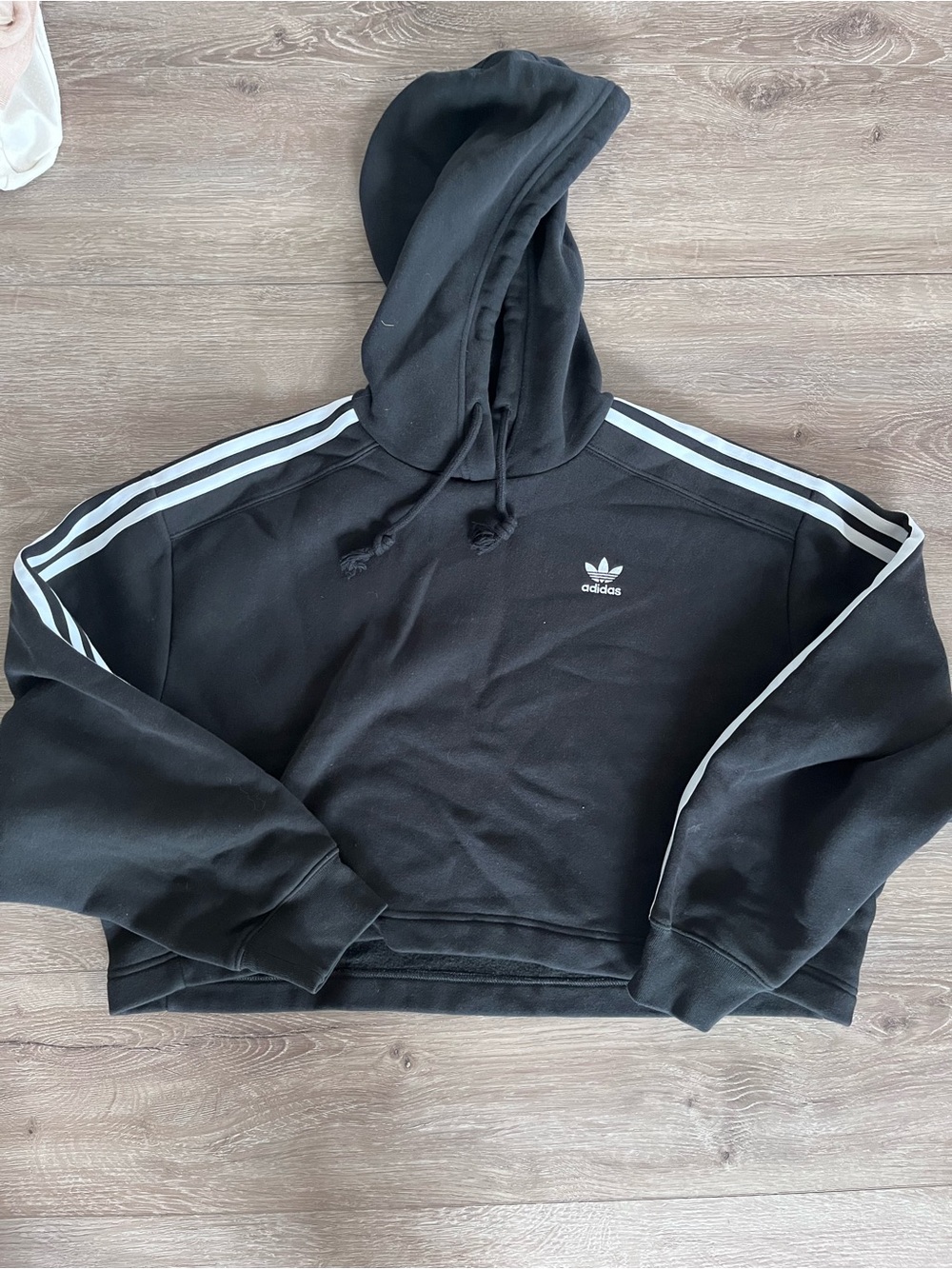 adidas Black Hooded Sweatshirt